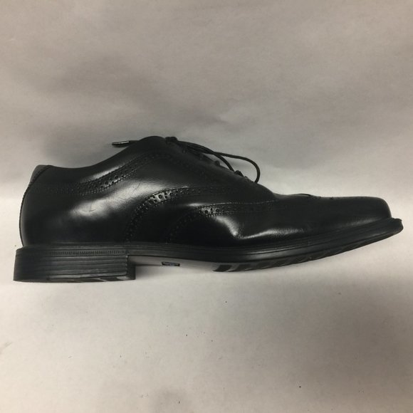 Rockport Hydro Shield Waterproof Men Shoes Black Wingtip Oxfords Leather Size 11 - Picture 9 of 14